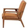 6_Baxton Studio Nikko Tan Faux Leather Tufted Lounge Chair more views