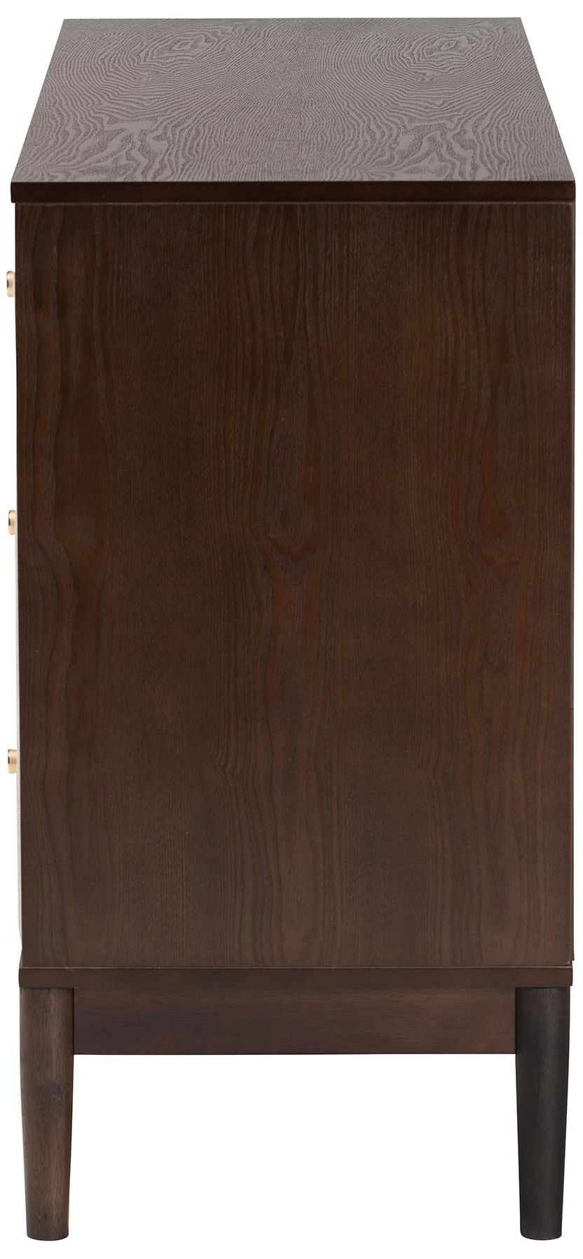 Image 5 Baxton Studio Nikolai Mid-Century Beige Fabric and Wood 6-Drawer Dresser more views