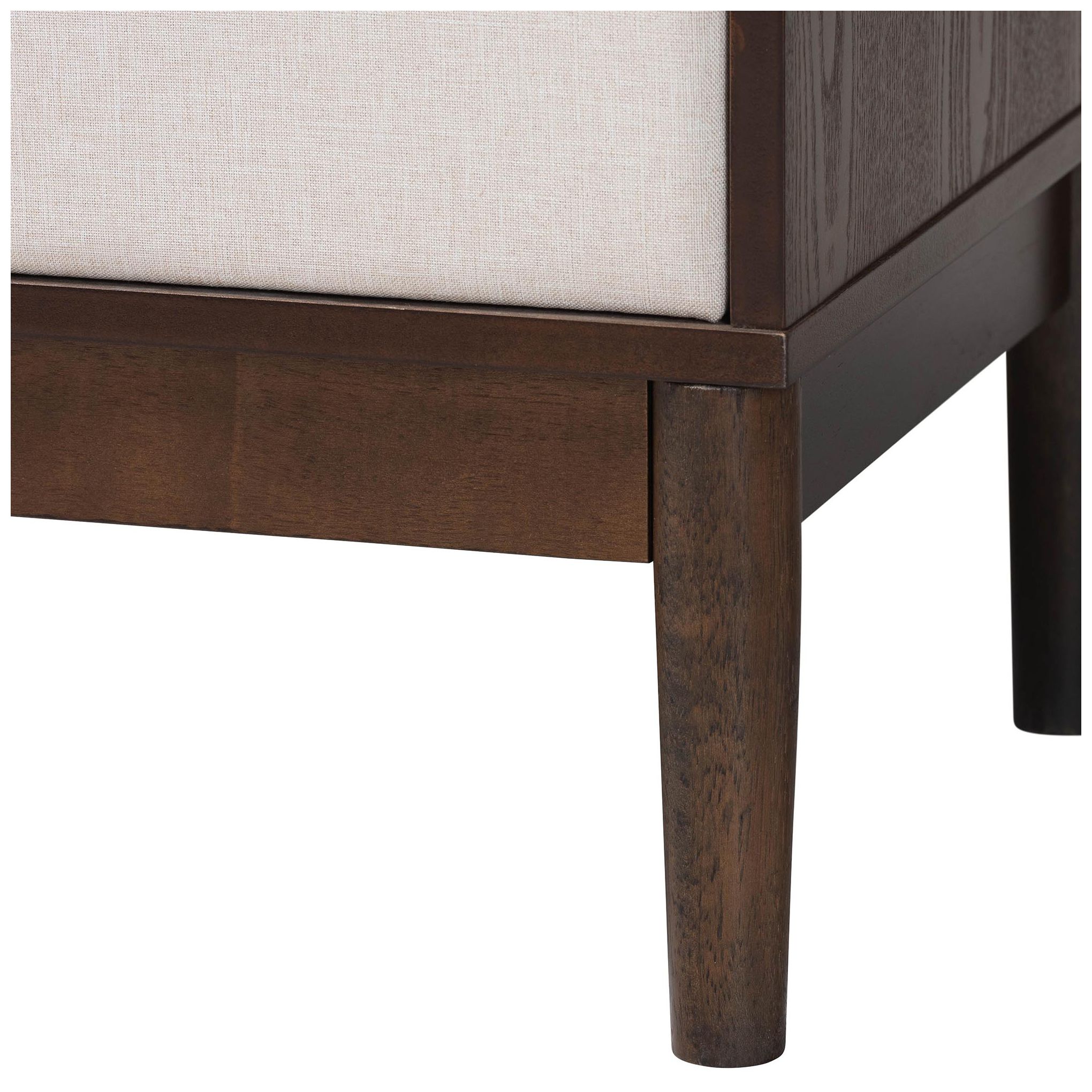 Image 7 Baxton Studio Nikolai Mid-Century Beige Fabric and Wood 6-Drawer Dresser more views