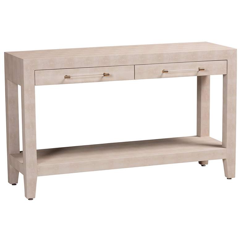Image 2 Baxton Studio Nira Faux Shagreen Console Table - Accent Display Piece