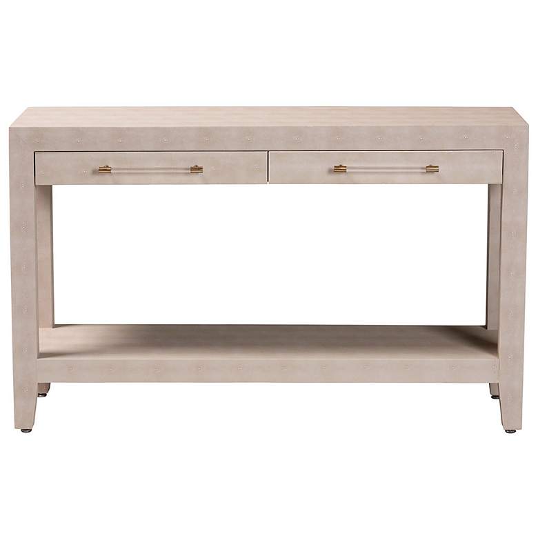 Image 4 Baxton Studio Nira Faux Shagreen Console Table - Accent Display Piece more views