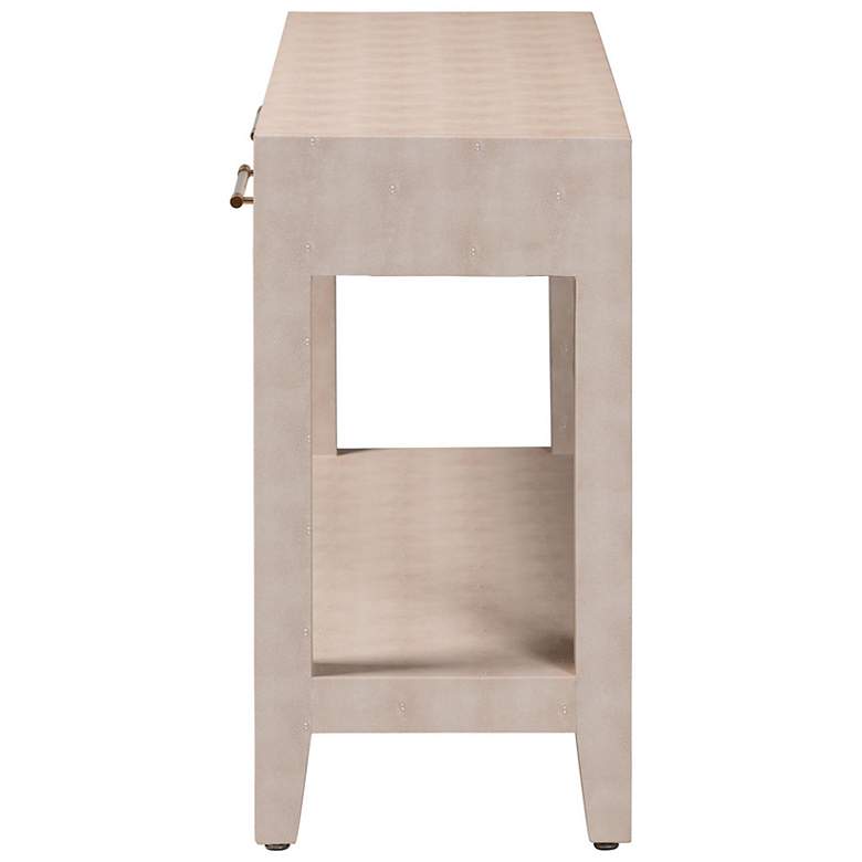 Image 5 Baxton Studio Nira Faux Shagreen Console Table - Accent Display Piece more views