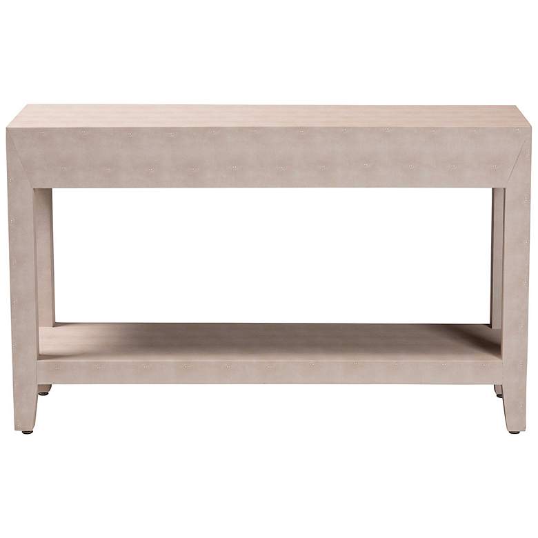Image 6 Baxton Studio Nira Faux Shagreen Console Table - Accent Display Piece more views