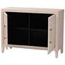 3_Baxton Studio Nira Faux Shagreen Storage Cabinet - 2-Door Accent Sideboard more views