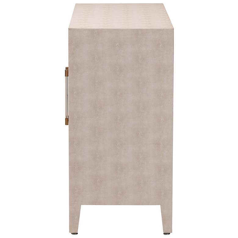 Image 5 Baxton Studio Nira Faux Shagreen Storage Cabinet - 2-Door Accent Sideboard more views
