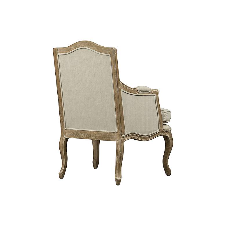 Image 4 Baxton Studio Nivernais Beige Linen Fabric Accent Chair more views