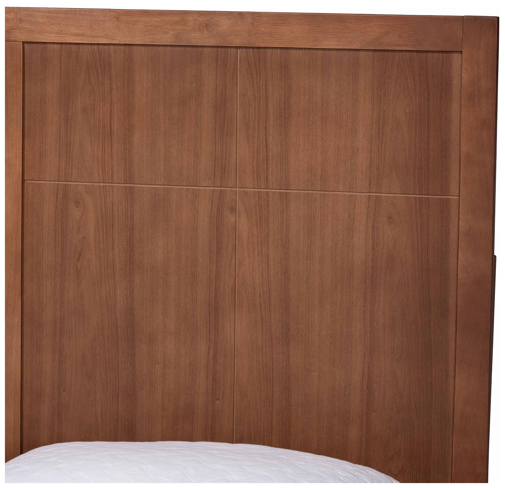 Image 5 Baxton Studio Noela Platform Bed with Panel Headboard, King more views