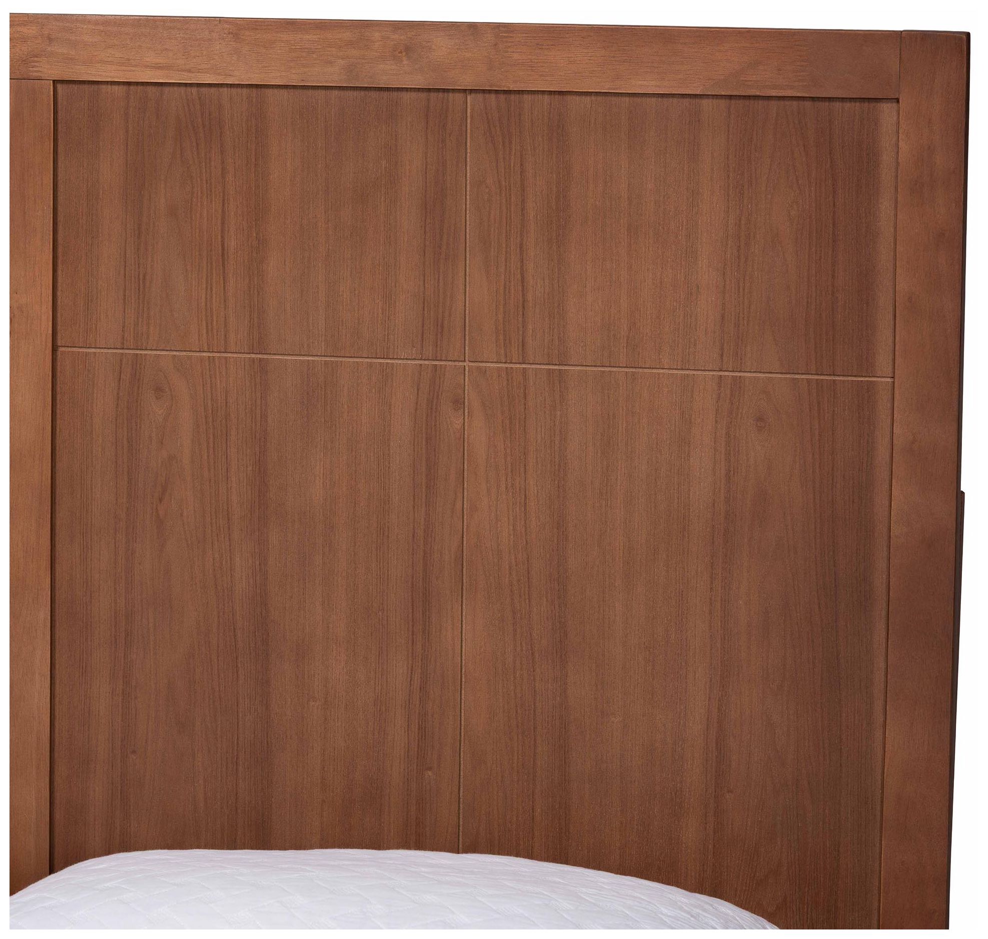 Image 5 Baxton Studio Noela Platform Bed - with Panel Headboard, Queen more views