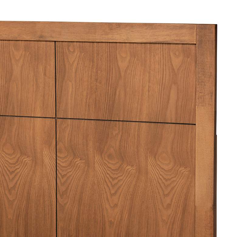 Image 3 Baxton Studio Noela Walnut Brown Twin Size Platform Bed more views
