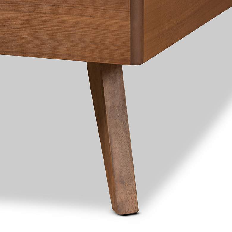 Image 4 Baxton Studio Noela Walnut Brown Twin Size Platform Bed more views