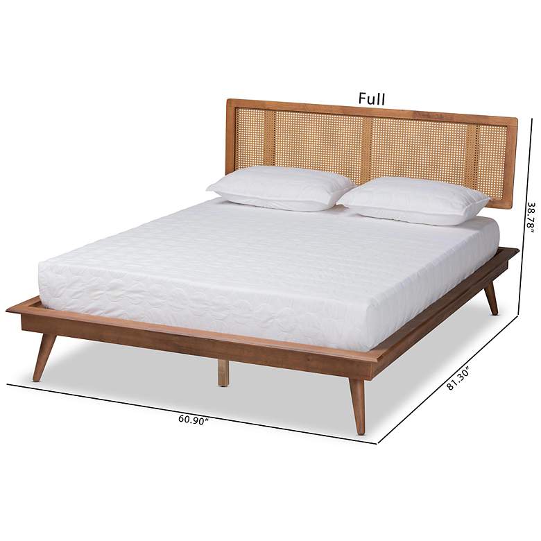 Image 7 Baxton Studio Nura Walnut Brown Full Size Platform Bed more views