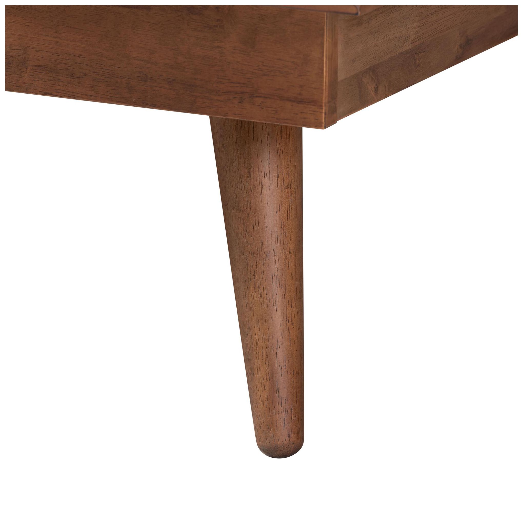 Baxton Studio Nura Wood and Rattan Full Size 4-Piece Bedroom Set