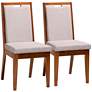 2_Baxton Studio Octavia 17 3/4" Wide Gray Fabric Dining Chairs Set of 2