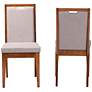 6_Baxton Studio Octavia 17 3/4" Wide Gray Fabric Dining Chairs Set of 2 more views