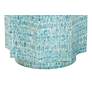 3_Baxton Studio Olesia 17 1/4"W Blue Mother of Pearl End Table more views