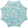 4_Baxton Studio Olesia 17 1/4"W Blue Mother of Pearl End Table more views