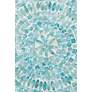5_Baxton Studio Olesia 17 1/4"W Blue Mother of Pearl End Table more views