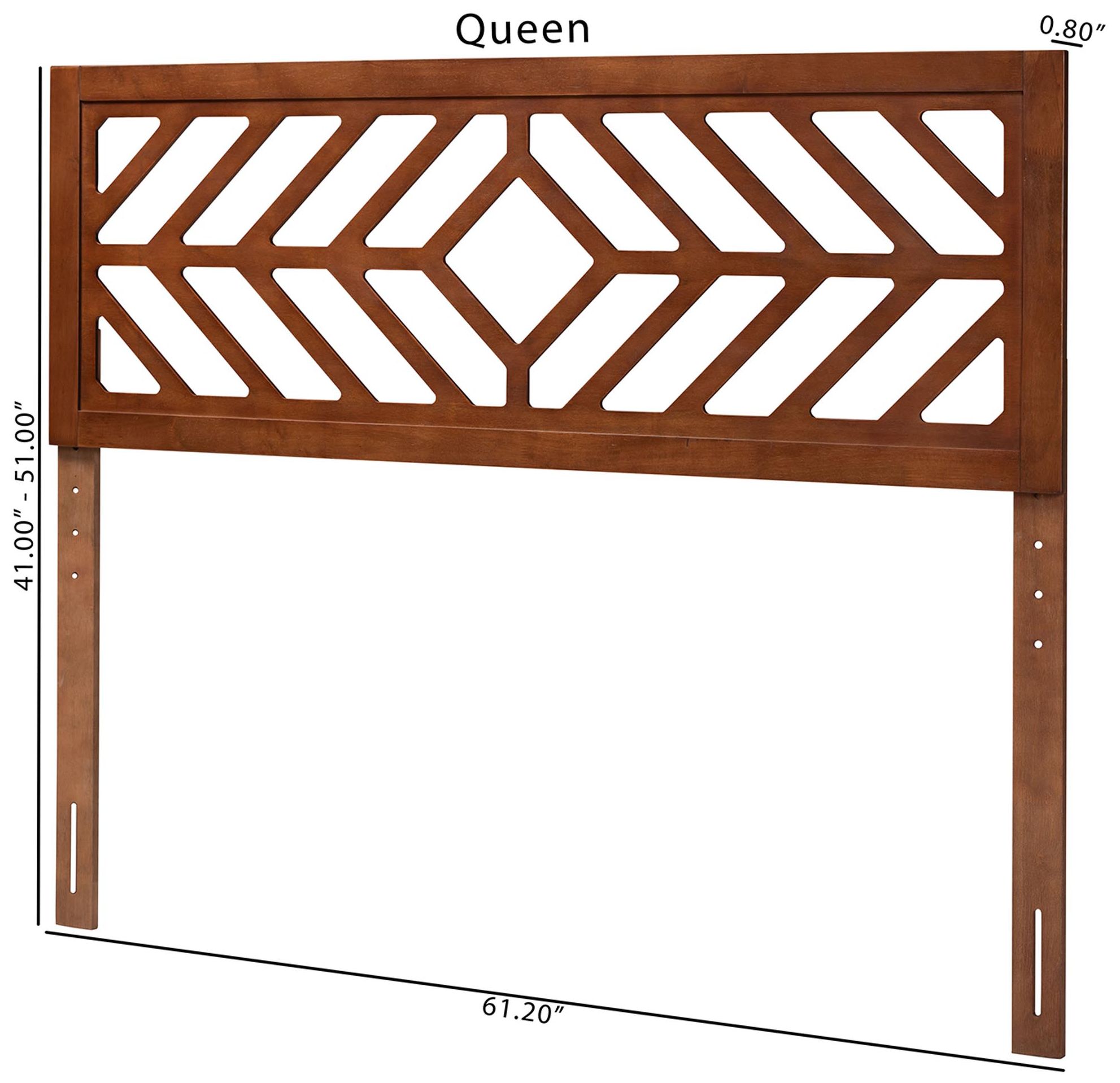 Image 6 Baxton Studio Olsen Wood Headboard - Panel with Adjustable Height, Full more views