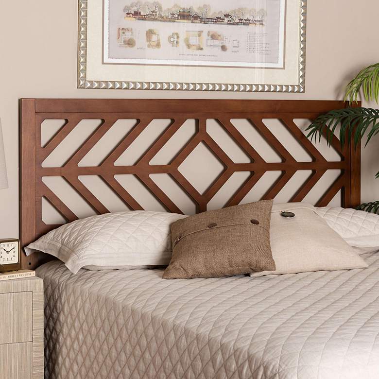 Image 1 Baxton Studio Olsen Wood Headboard - Panel with Adjustable Height, Queen