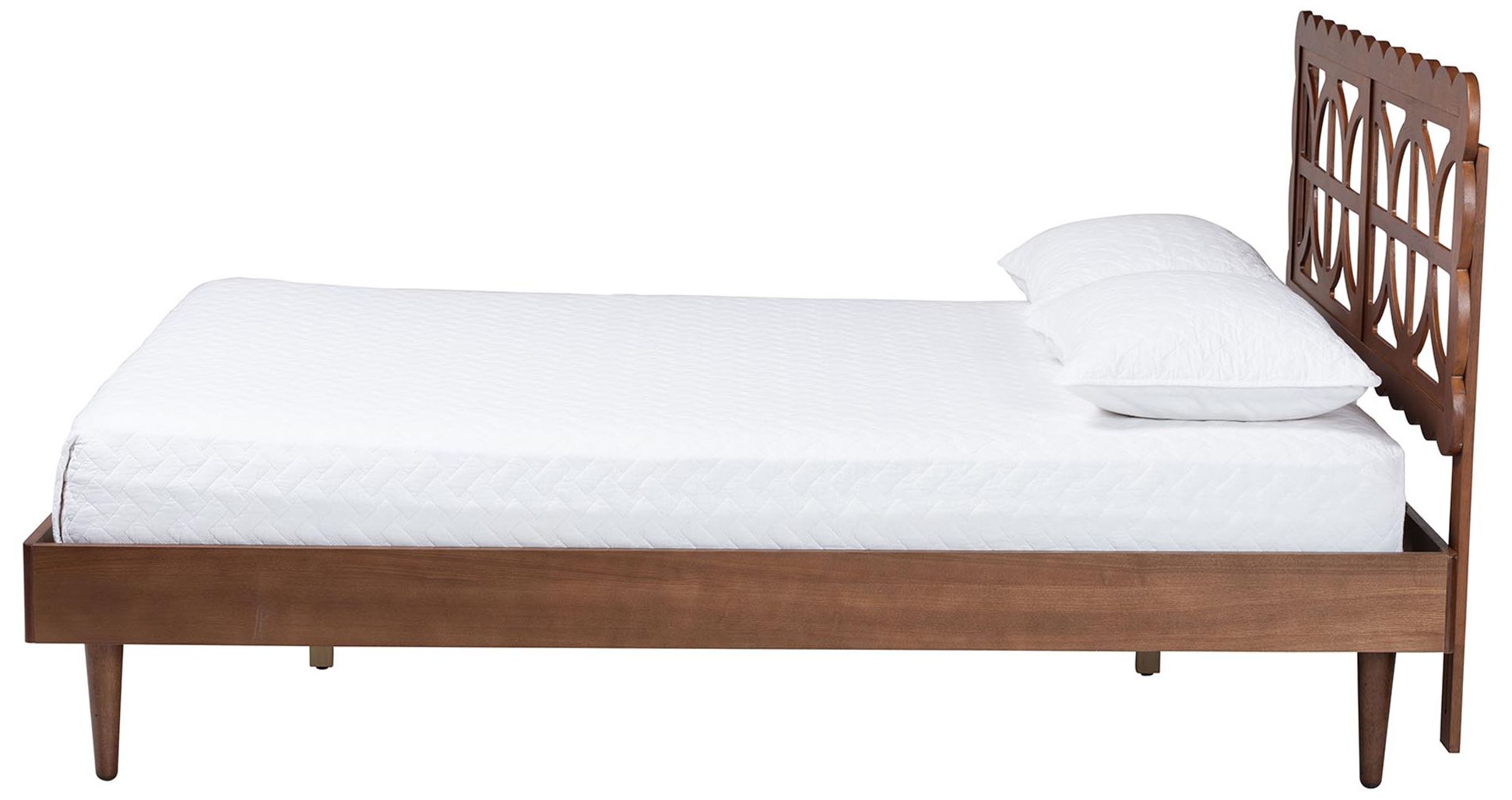Image 3 Baxton Studio Onyeka Platform Bed - Mid-Century Modern Bed, Queen more views
