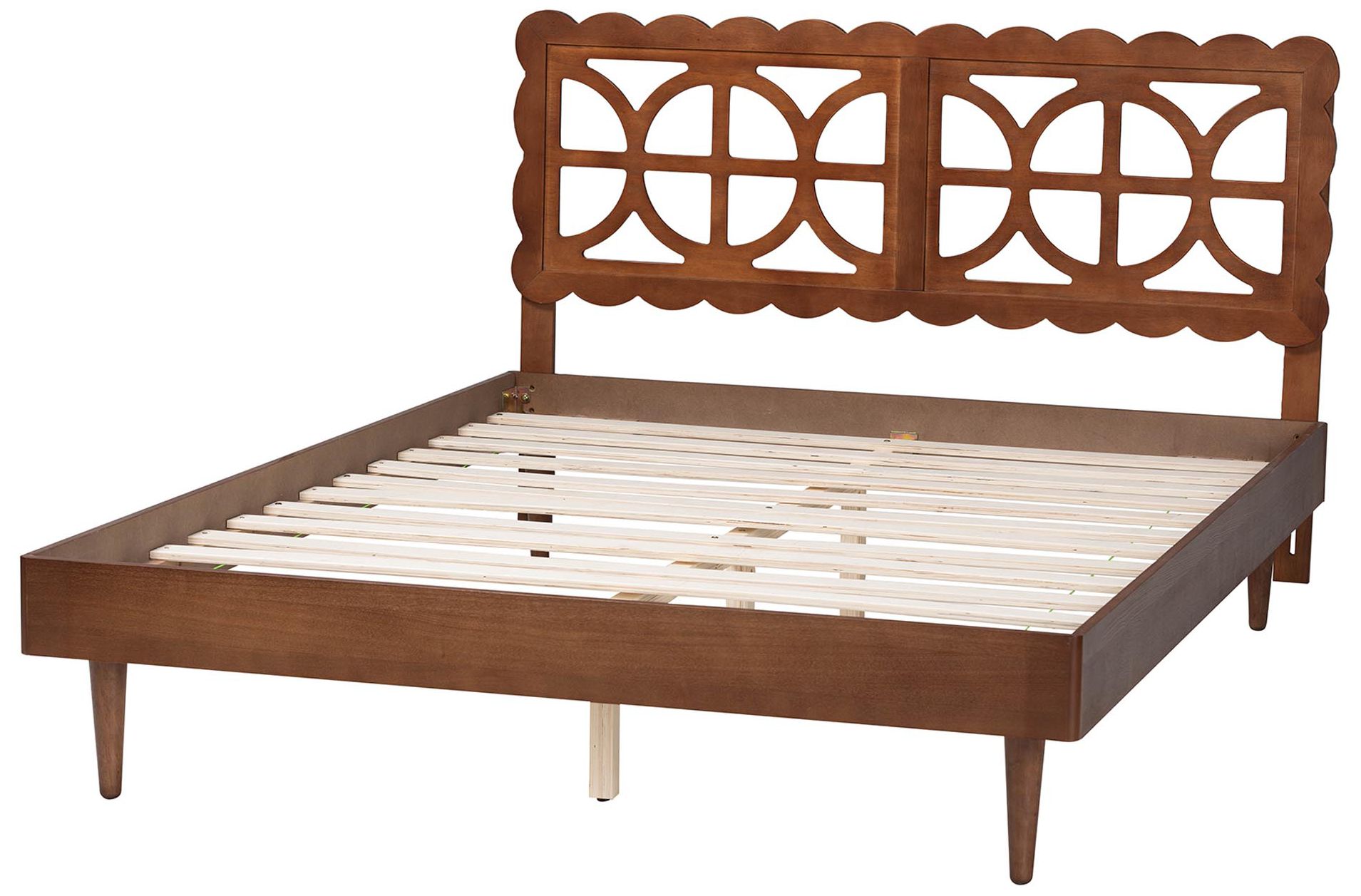 Image 4 Baxton Studio Onyeka Platform Bed - Mid-Century Modern Bed, Queen more views