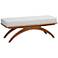 Baxton Studio Orella Light Gray Wood Bench