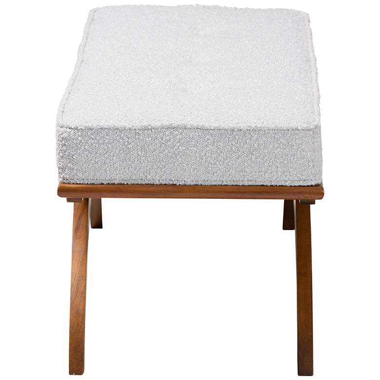 Image 6 Baxton Studio Orella Light Gray Wood Bench more views