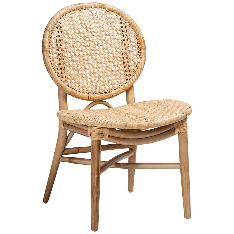 Image 1 Baxton Studio Osaka Natural Brown Rattan Dining Chair