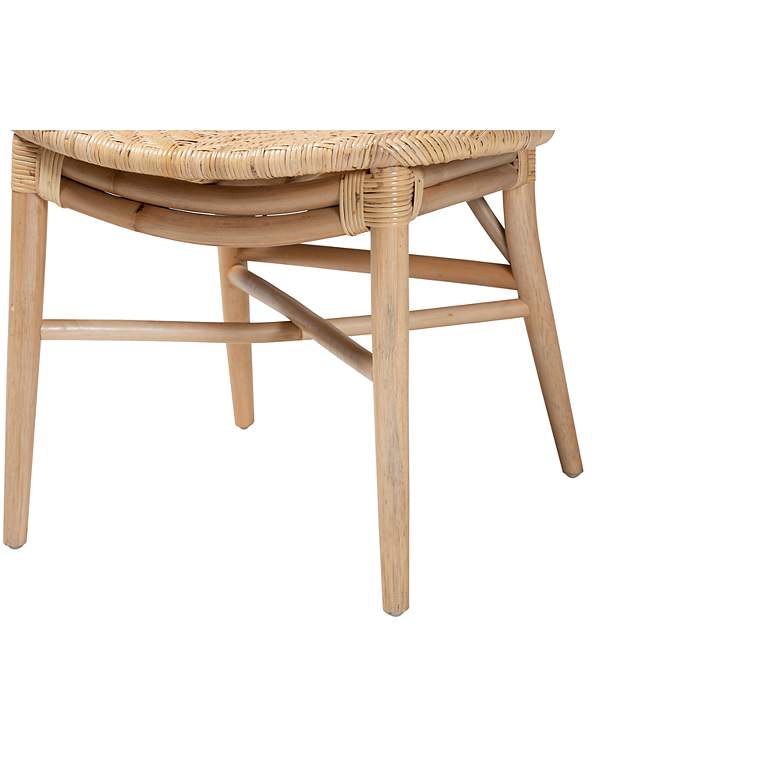 Image 3 Baxton Studio Osaka Natural Brown Rattan Dining Chair more views