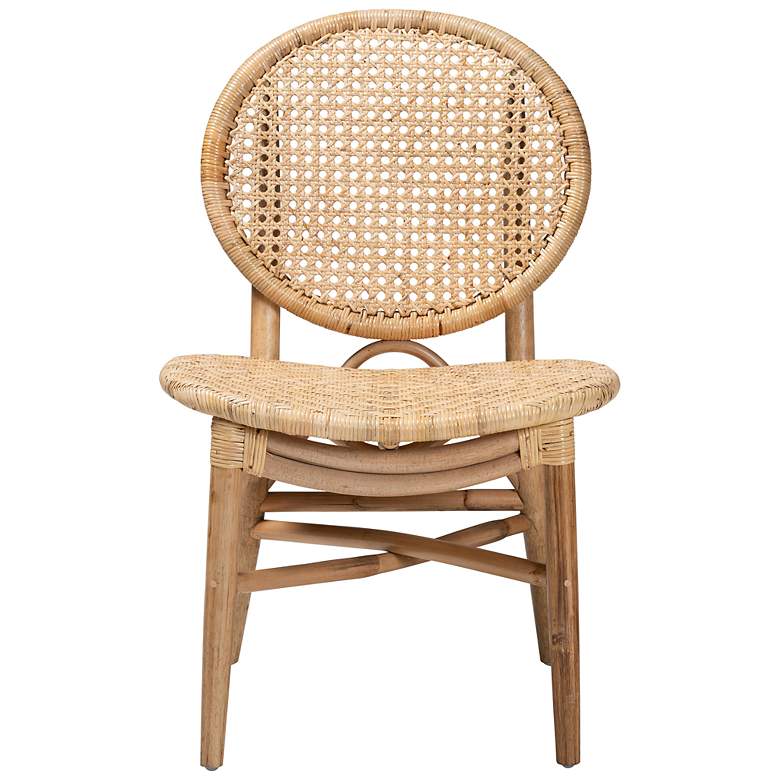 Image 5 Baxton Studio Osaka Natural Brown Rattan Dining Chair more views