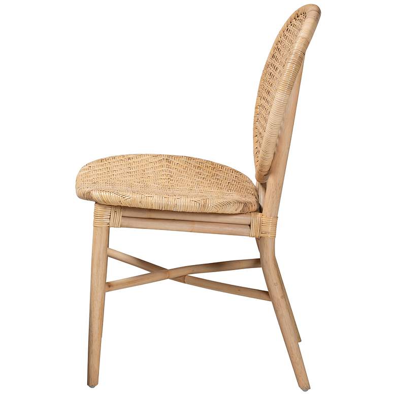 Image 6 Baxton Studio Osaka Natural Brown Rattan Dining Chair more views