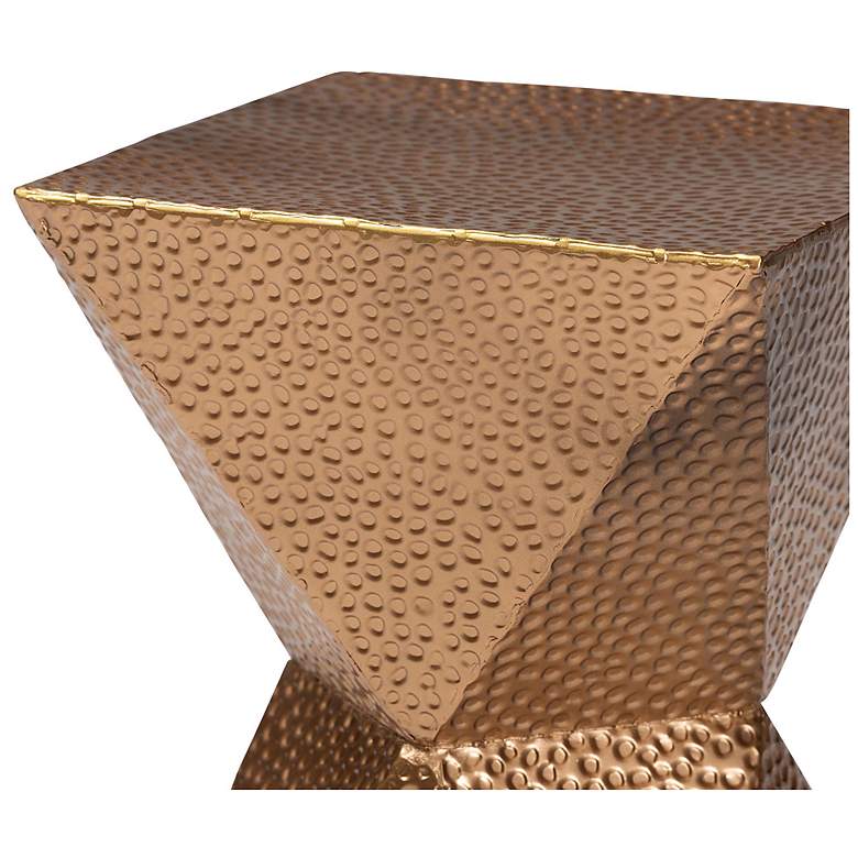 Image 5 Baxton Studio Pacey Textured Metal Accent Table more views