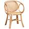 Baxton Studio Palesa Natural Brown Rattan Dining Chair