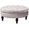 Baxton Studio Palfrey Slate Gray Tufted Cocktail Ottoman