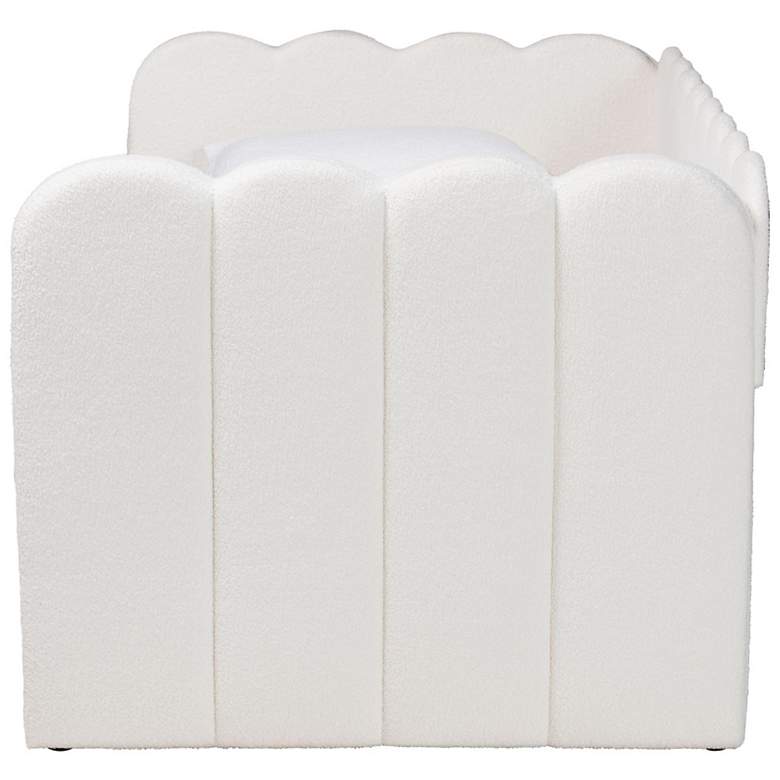 Image 4 Baxton Studio Palmer Cream Teddy-Bear Fabric Daybed with Trundle, Twin more views