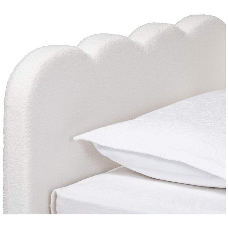 Image 7 Baxton Studio Palmer Cream Teddy-Bear Fabric Daybed with Trundle, Twin more views