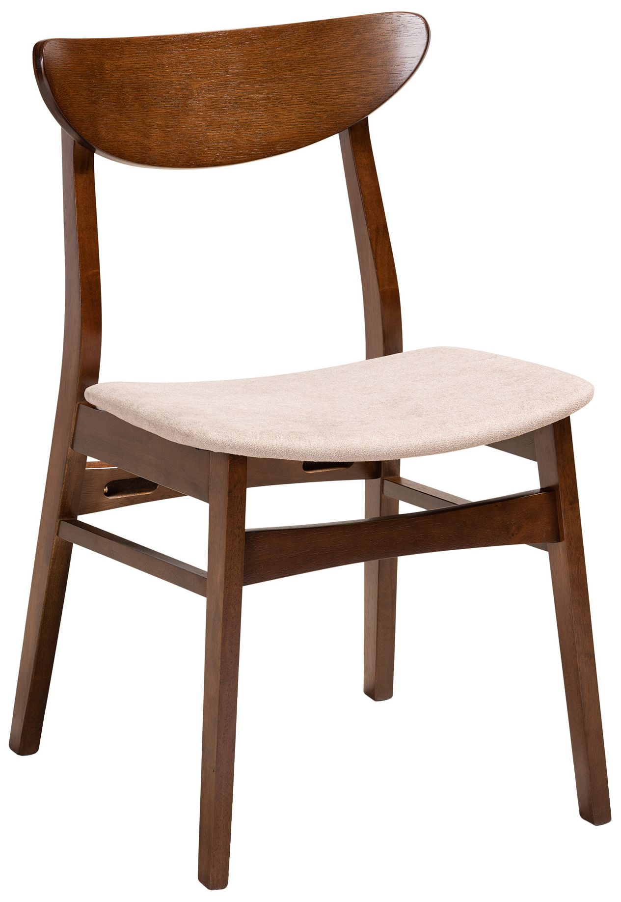 Thumbnail3 of Baxton Studio Parlin Fabric Upholstered 4-Piece Dining Chair Set more views