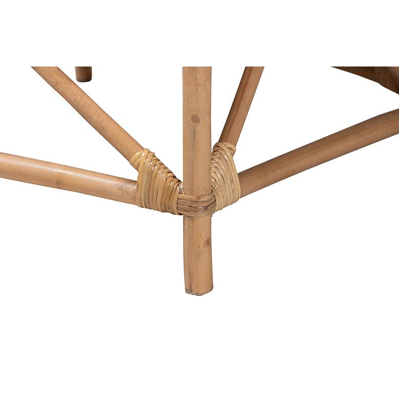 Image 4 Baxton Studio Patsy Natural Brown Rattan Accent Armchair more views