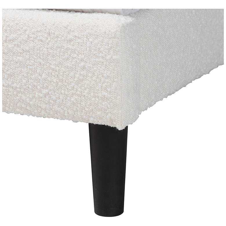 Image 6 Baxton Studio Pelagia Boucle Cream Fabric Upholstered Platform Queen Bed more views