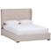 Baxton Studio Penelope Light Beige Fabric Queen Platform Bed