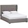 Baxton Studio Penelope Light Gray Fabric Queen Platform Bed