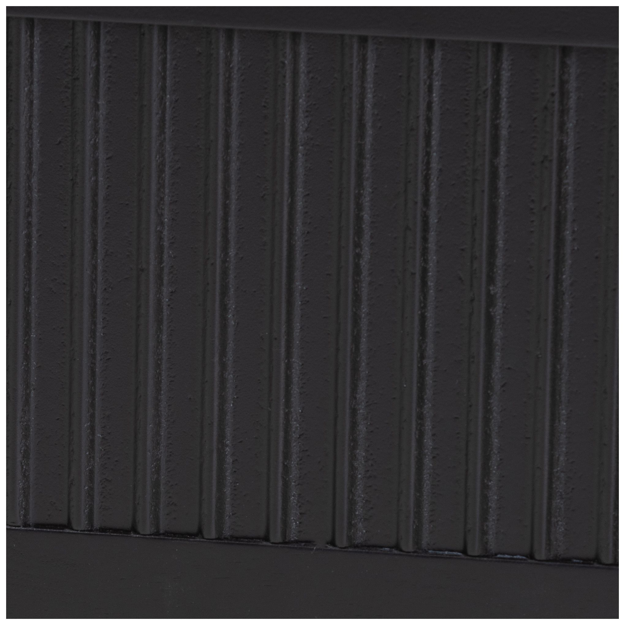Image 7 Baxton Studio Primrose Mid-Century Black Fluted Wood King Size Canopy Bed more views