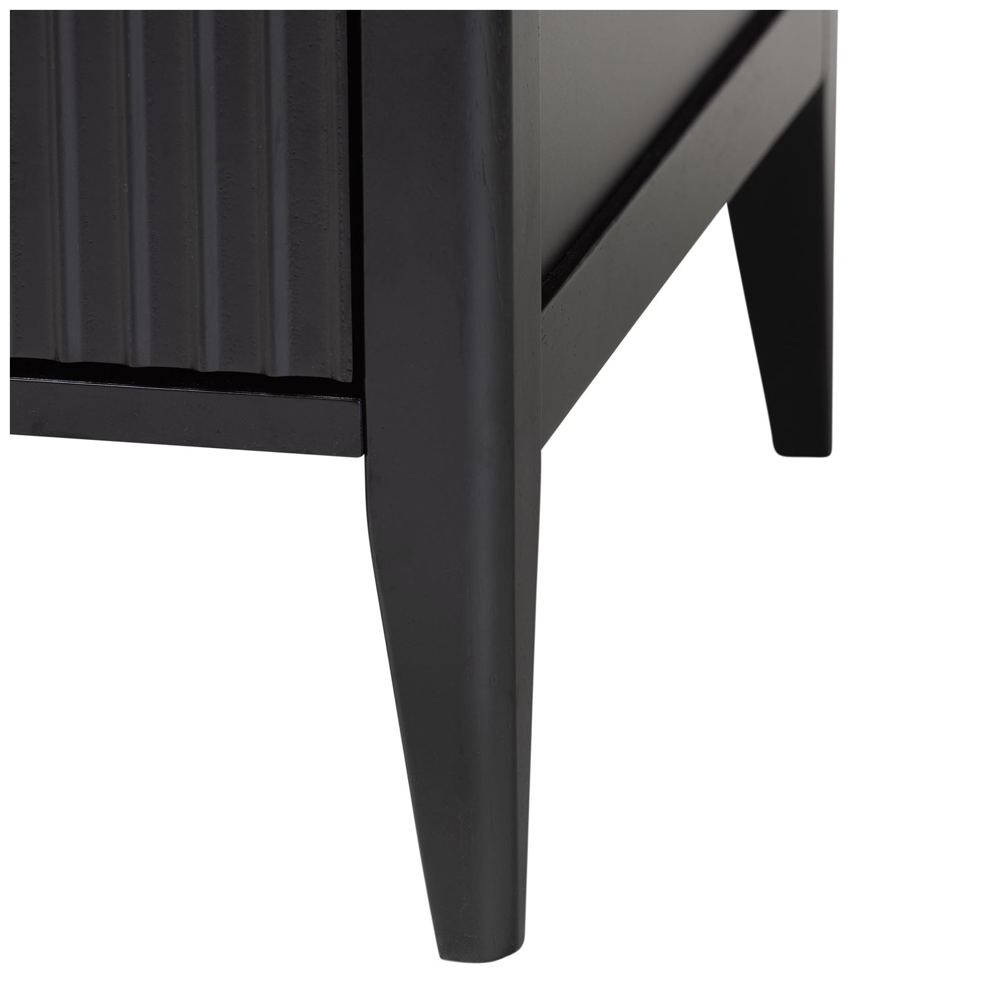 Baxton Studio Primrose Mid-Century Black King Size 4-Piece Bedroom Set