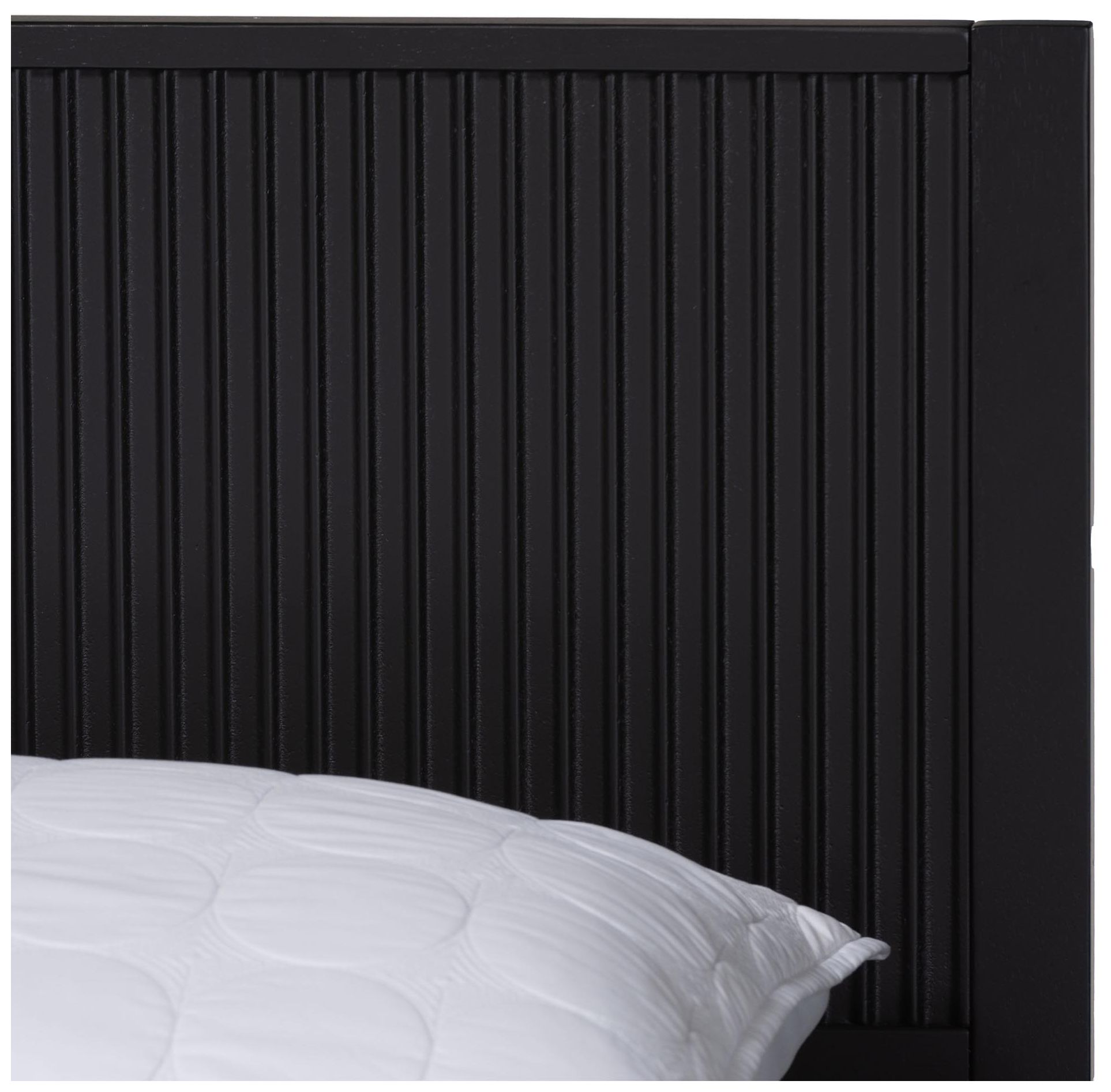 Baxton Studio Primrose Mid-Century Black King Size 4-Piece Bedroom Set