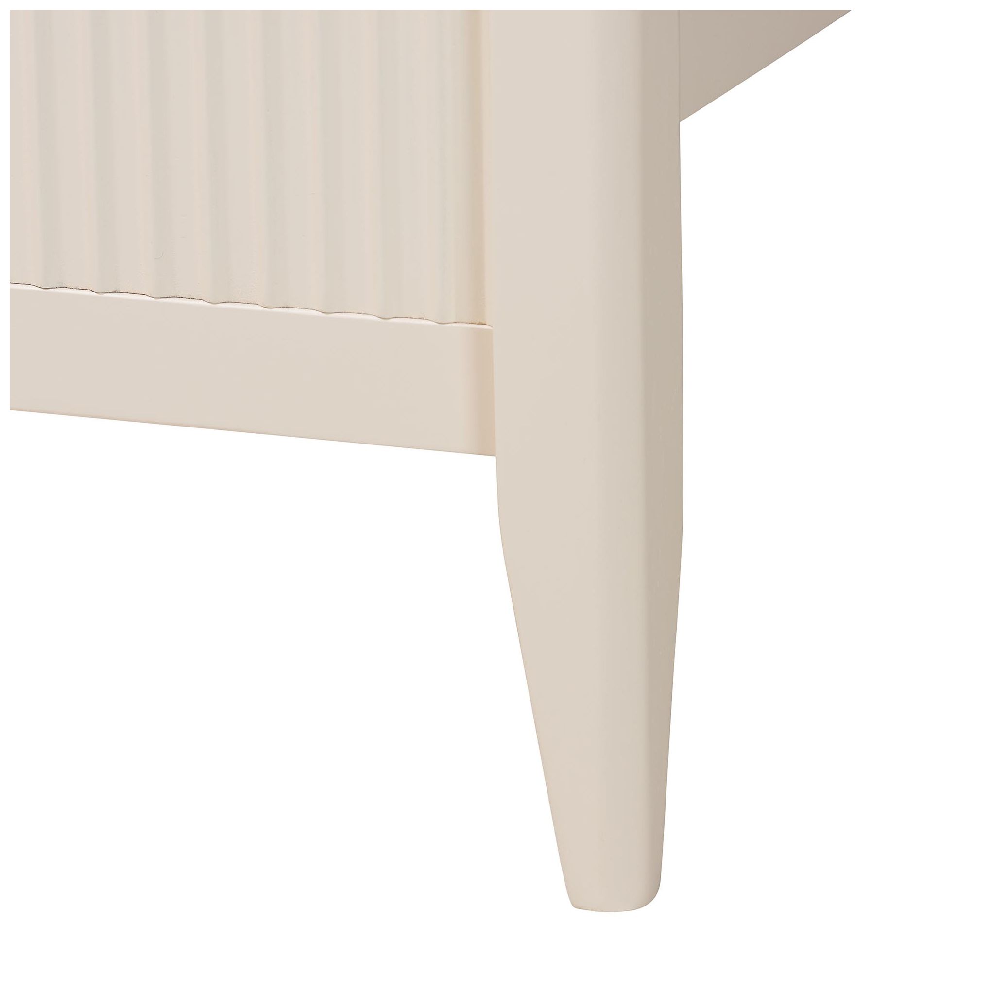 Baxton Studio Primrose Mid-Century Ivory Queen Size Platform Bed