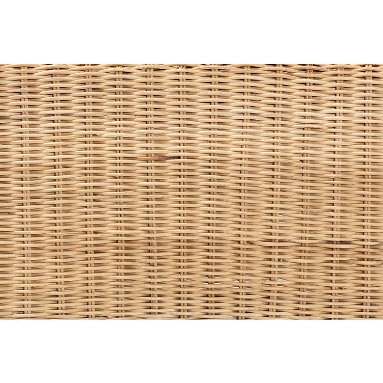Image 5 Baxton Studio Putri Natural Brown Rattan Arm Chair more views