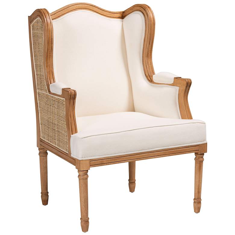Image 2 Baxton Studio Rachana Honey Oak Wood Accent Chair