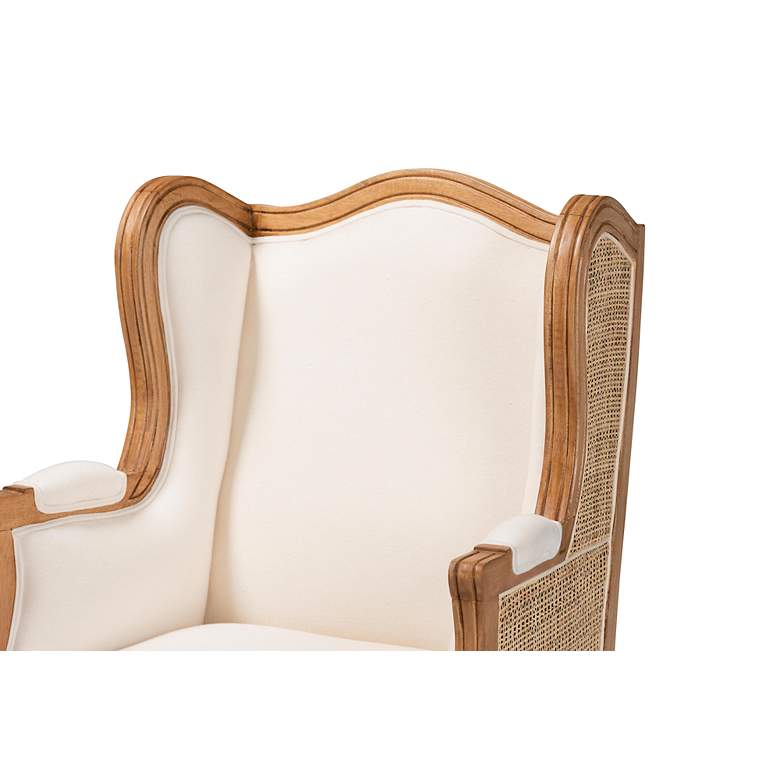 Image 3 Baxton Studio Rachana Honey Oak Wood Accent Chair more views