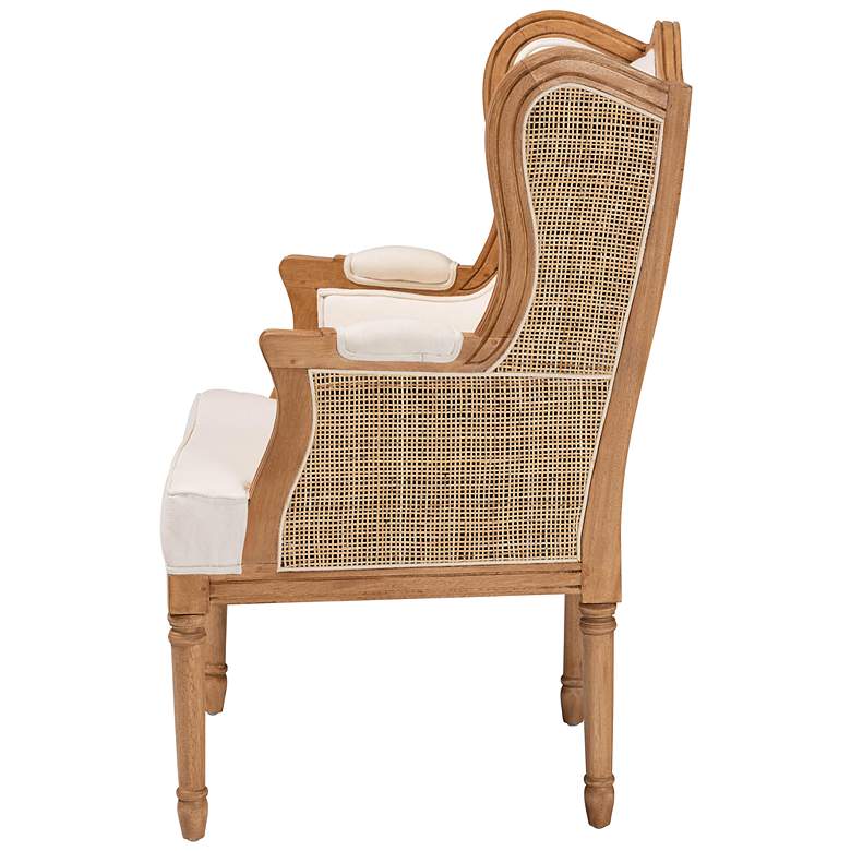 Image 7 Baxton Studio Rachana Honey Oak Wood Accent Chair more views