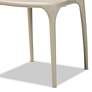Baxton Studio Rae Beige Stackable Dining Chairs Set of 4 in scene